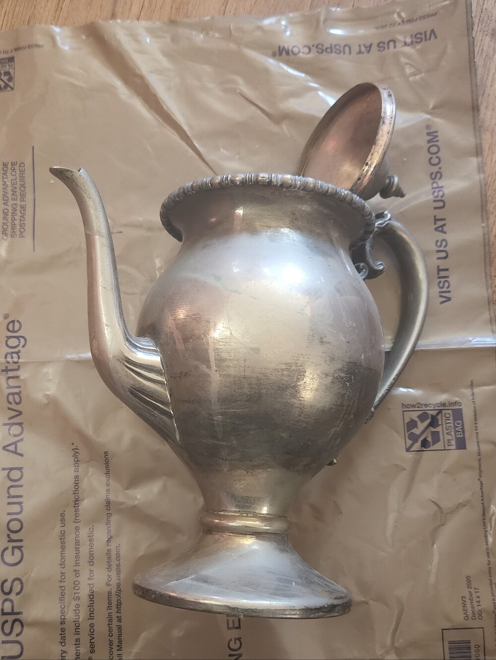 Sale! 1930s Lehman Brothers Silverware Corporation silver plated coffee pot Vtg